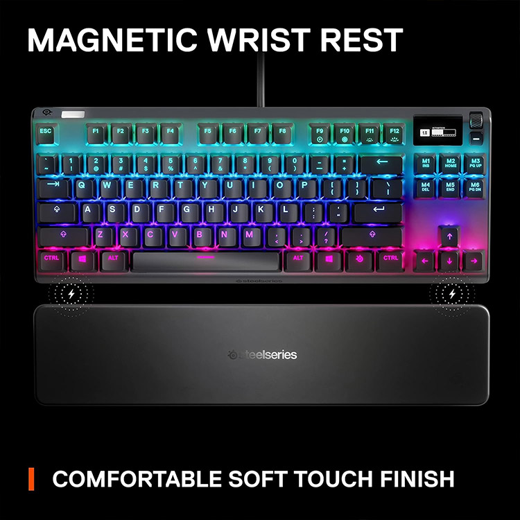 خرید کیبورد SteelSeries Apex Pro TKL نسل سه - بی‌سیم - سوییچ HyperMagnetic OmniPoint 3.0 - سیاه